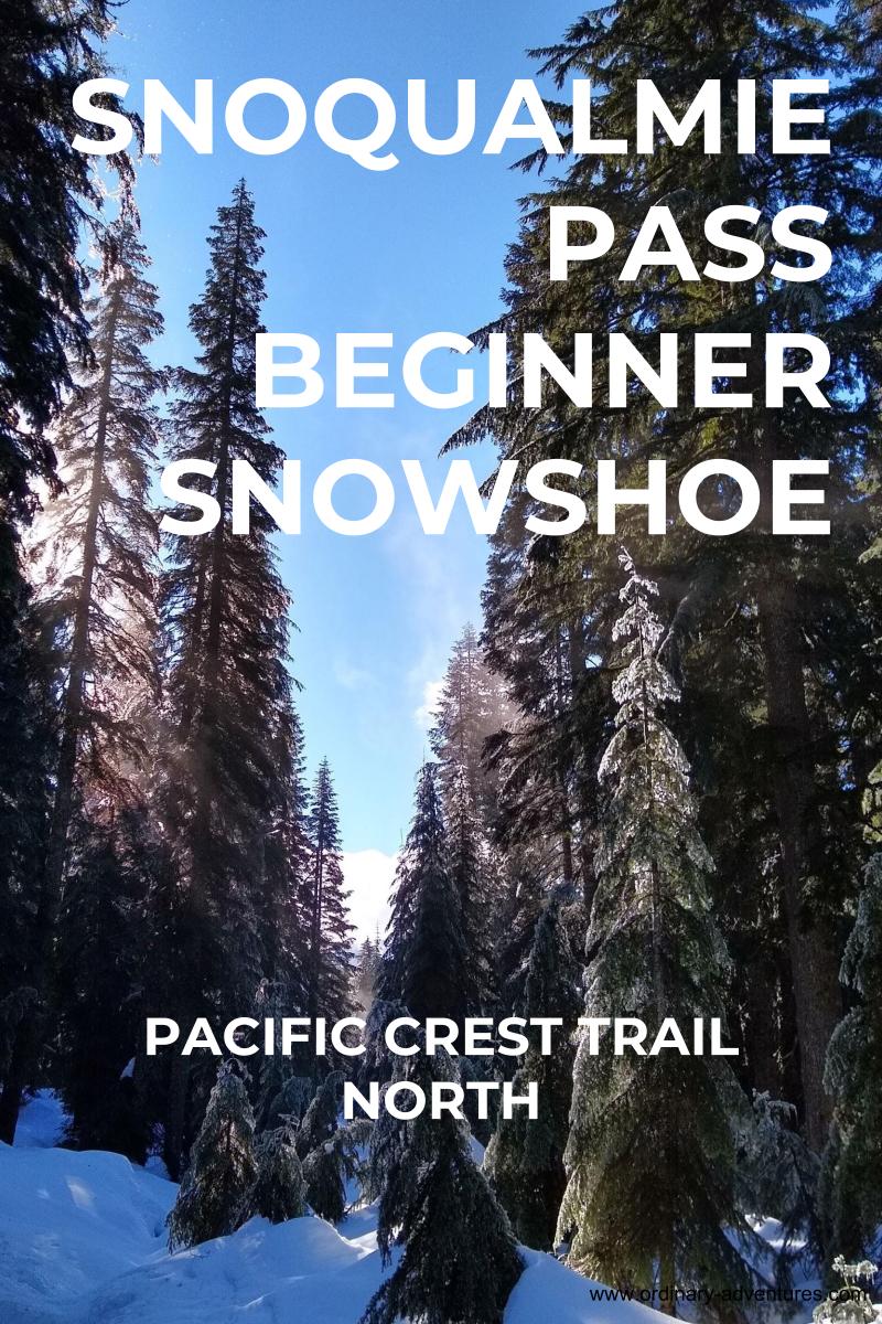 Snowshoe Pacific Crest Trail North from Snoqualmie Pass Ordinary