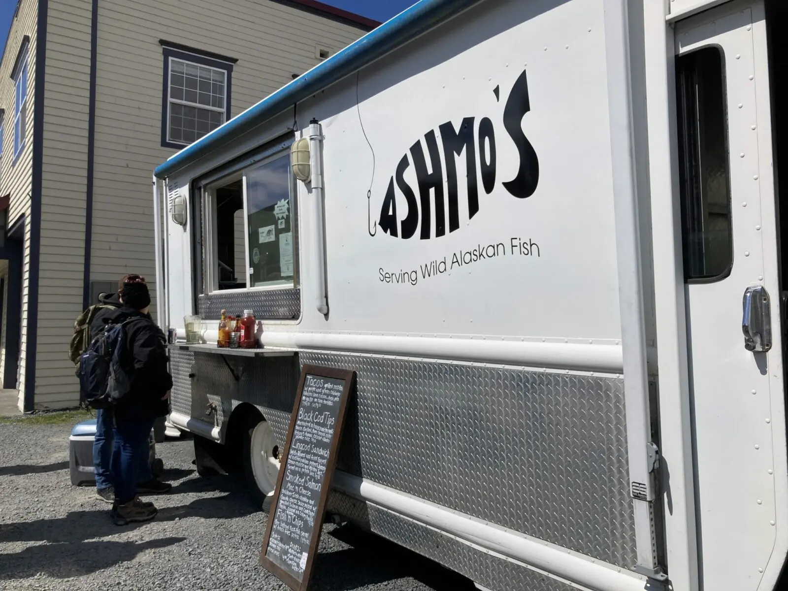 Ashmo's food truck in Sitka
